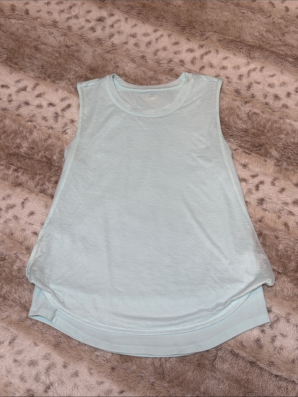 Athleta Girl Light Blue Girls' Sleeveless Tank, Size L/12